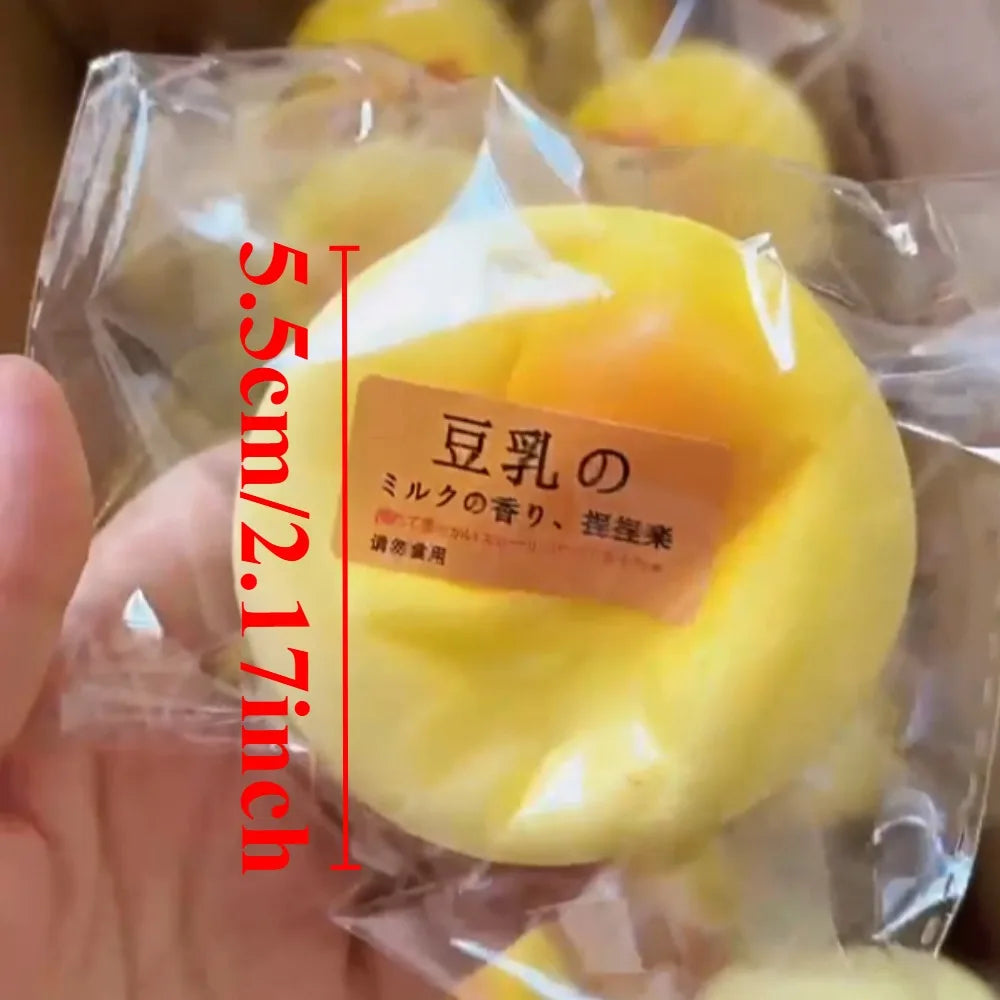 Squishy Bean Bread Soft Slow Rising Squishies Toy for Kids Birthday Gift,Cute Stress Relief Simulation Lovely Squeeze Toys