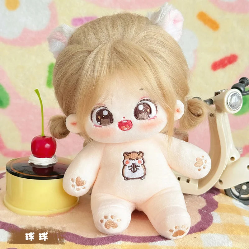 1PC 20cm Idol Doll Plush Sakura Monster Cotton Star Dolls Kawaii Stuffed Baby Plushies Dolls Toys Fans Collection Kids Girl Gift