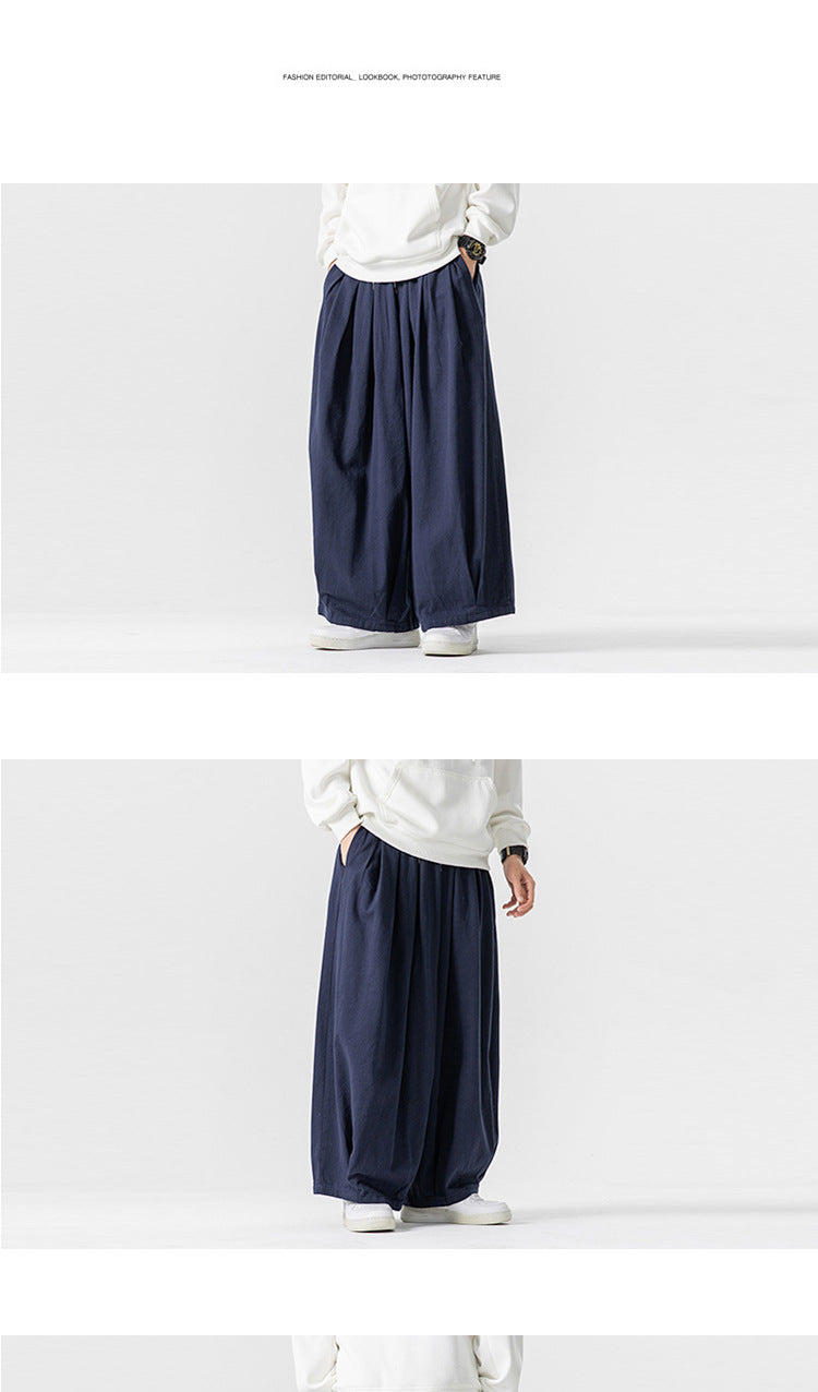 Wide-Leg Lantern Pants – Unisex Relaxed Fit