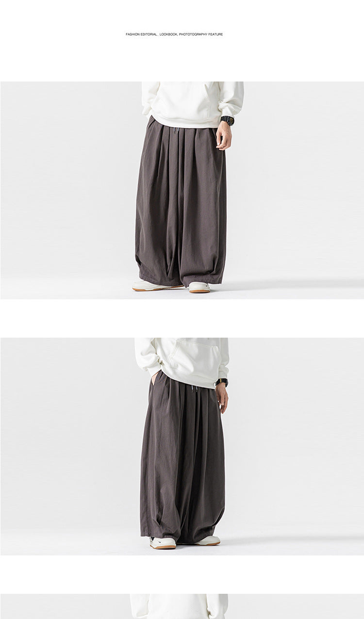 Wide-Leg Lantern Pants – Unisex Relaxed Fit