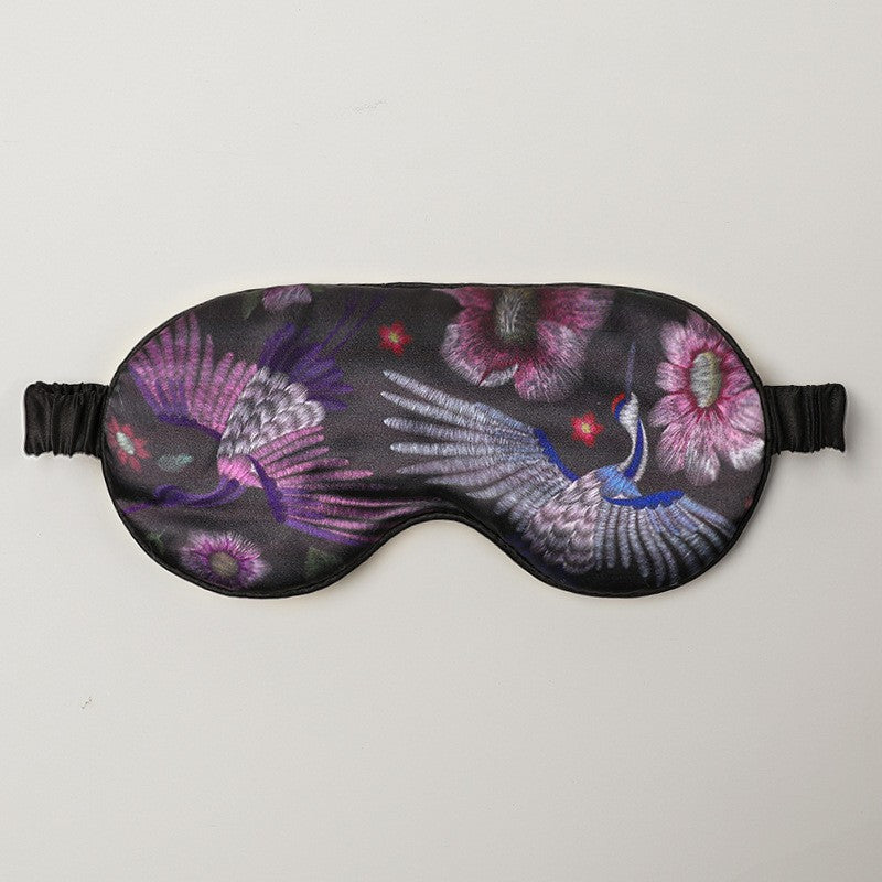 Sakura Satin Sleep Eye Mask – Floral Light-Blocking Sleep Mask