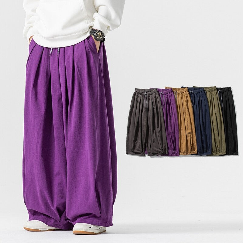 Wide-Leg Lantern Pants – Unisex Relaxed Fit