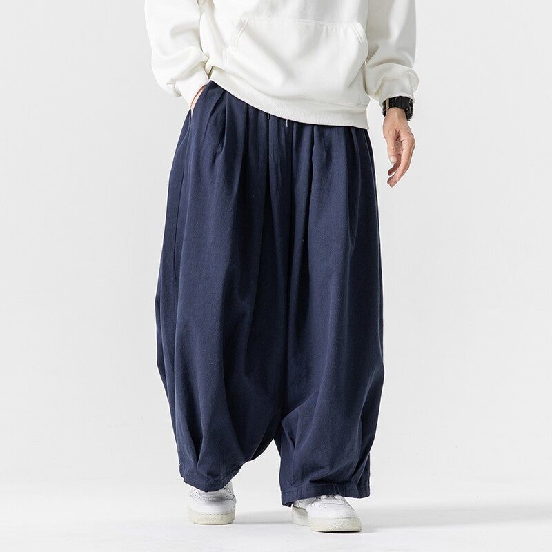 Wide-Leg Lantern Pants – Unisex Relaxed Fit