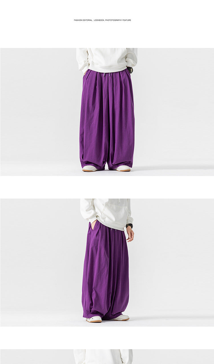 Wide-Leg Lantern Pants – Unisex Relaxed Fit