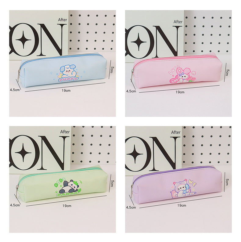 Kawaii Cartoon Animal Pencil Case – Large Capacity Stationery Pouch