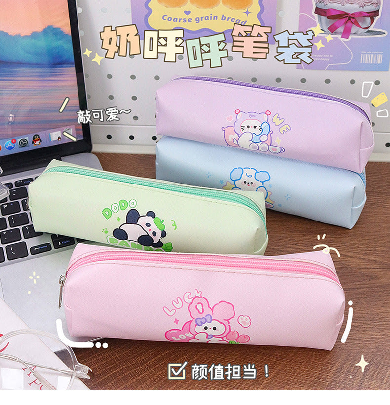 Kawaii Cartoon Animal Pencil Case – Large Capacity Stationery Pouch