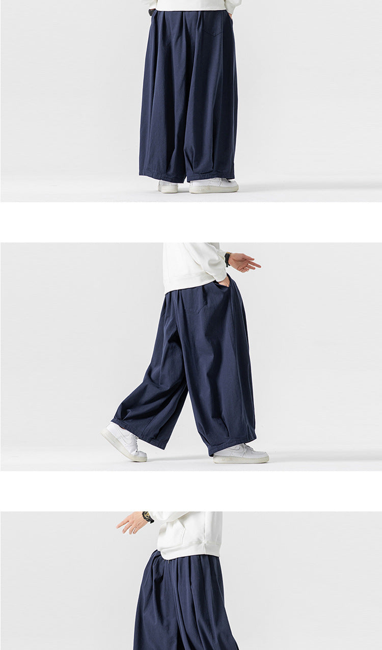 Wide-Leg Lantern Pants – Unisex Relaxed Fit