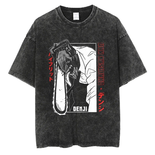 Anime Chainsaw Washed Tee