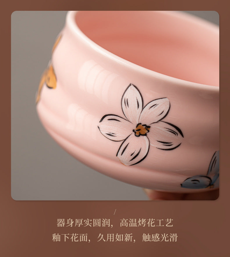 Sakura Blossom Ceramic Matcha Tea Ceremony Set