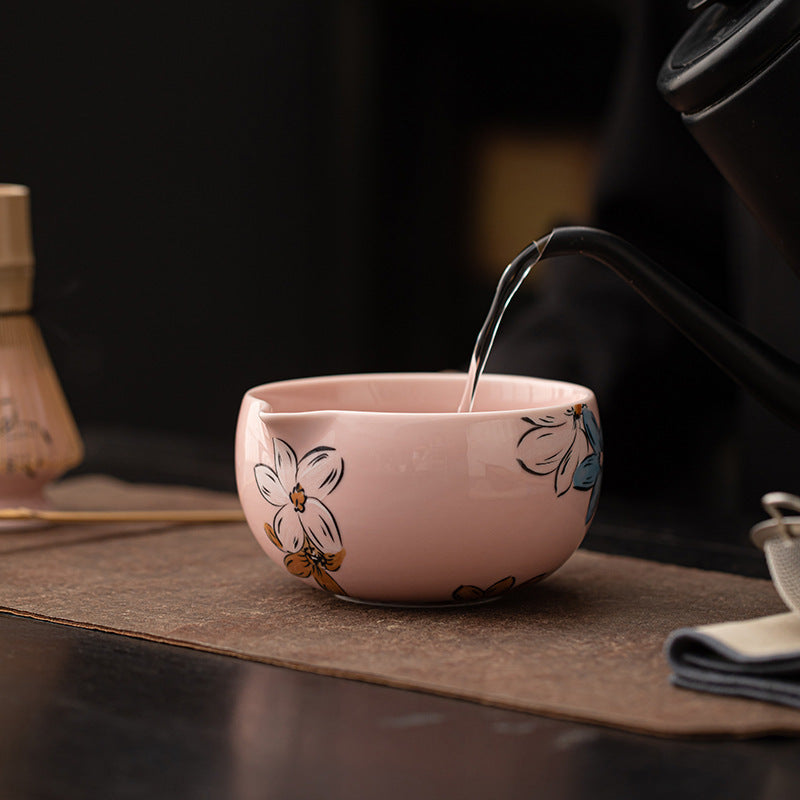Sakura Blossom Ceramic Matcha Tea Ceremony Set