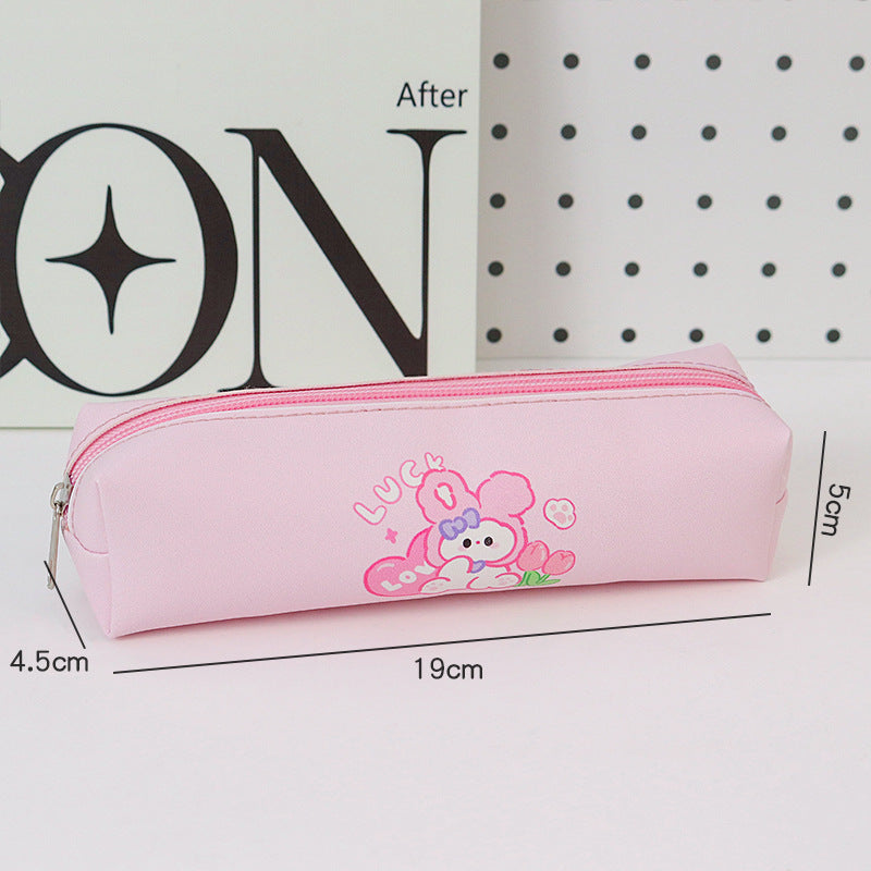Cartoon panda pencil case cute student stationery bag children stationery box pencil bag simple stationery storage bag wholesale