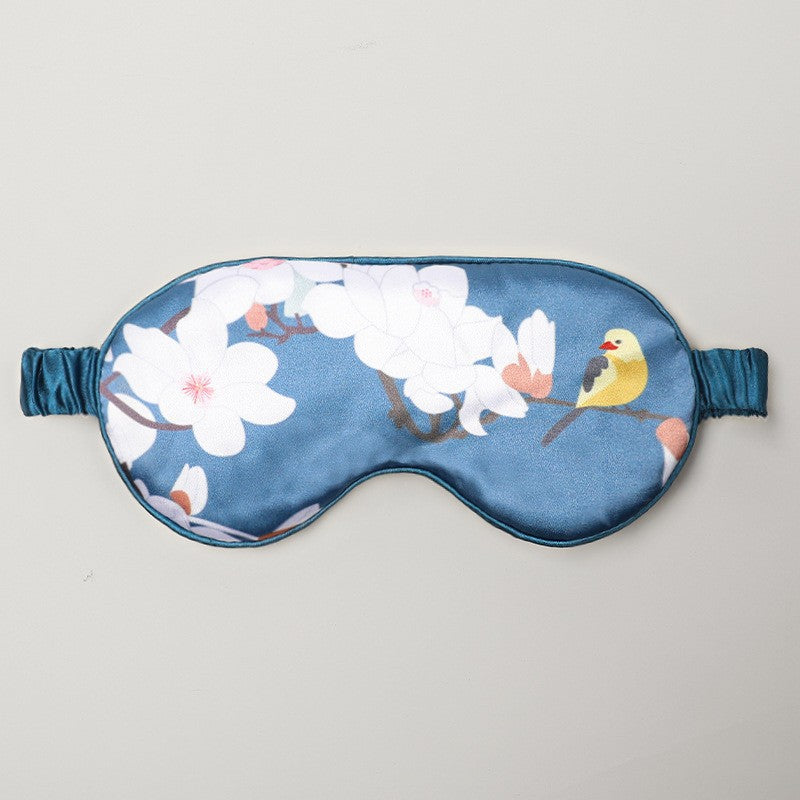 Sakura Satin Sleep Eye Mask – Floral Light-Blocking Sleep Mask