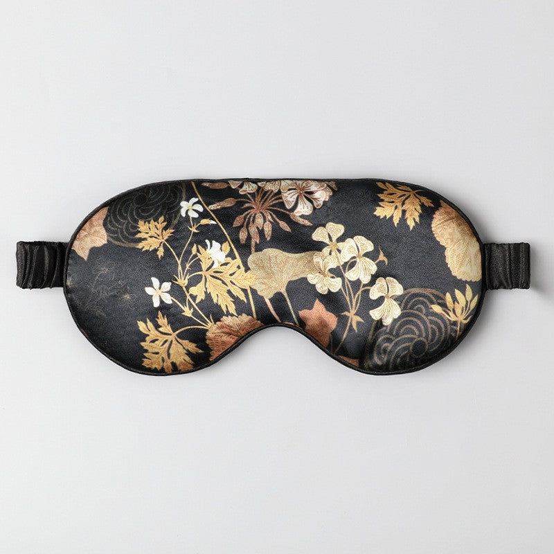 Sakura Satin Sleep Eye Mask – Floral Light-Blocking Sleep Mask