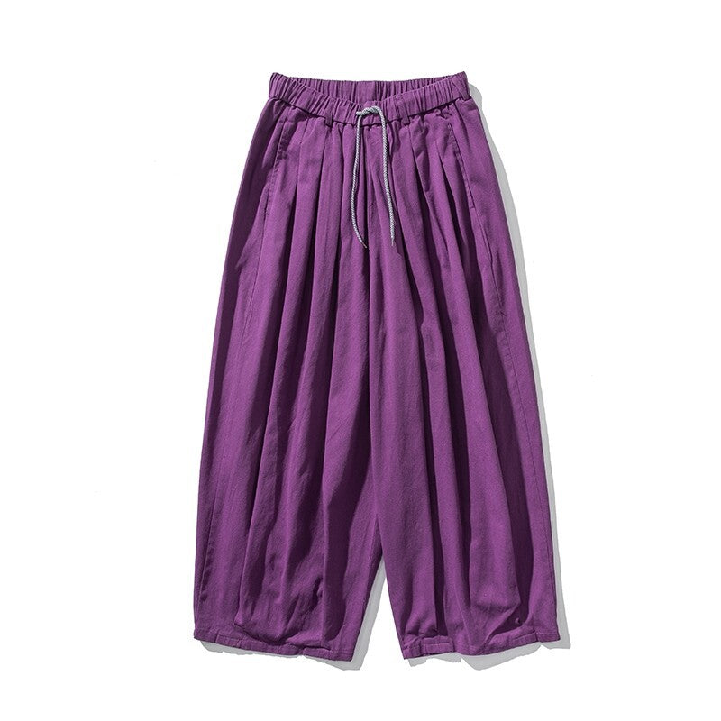 Wide-Leg Lantern Pants – Unisex Relaxed Fit