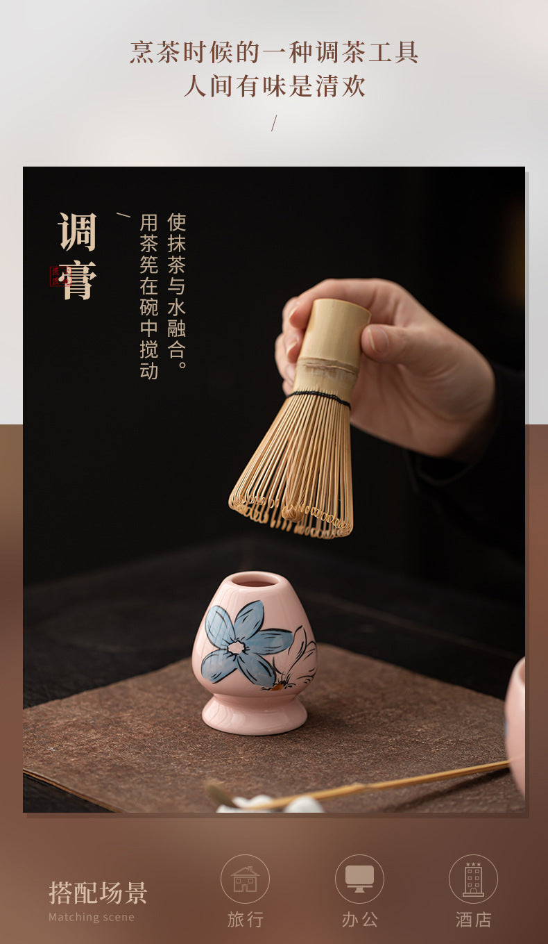 Sakura Blossom Ceramic Matcha Tea Ceremony Set