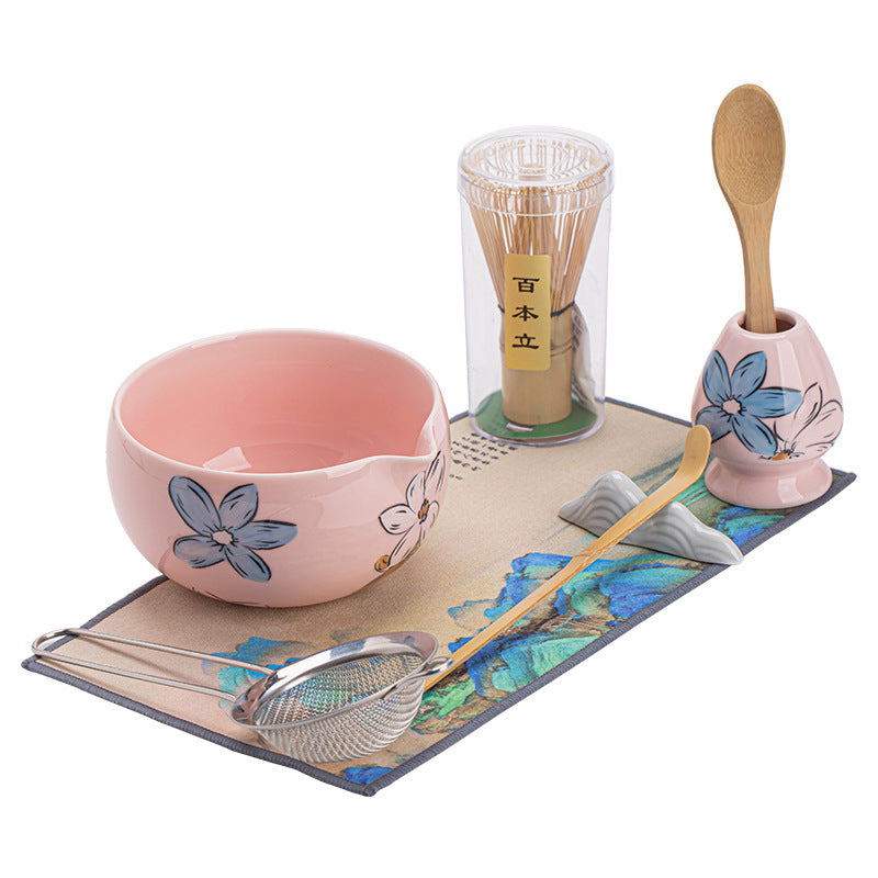 Sakura Blossom Ceramic Matcha Tea Ceremony Set