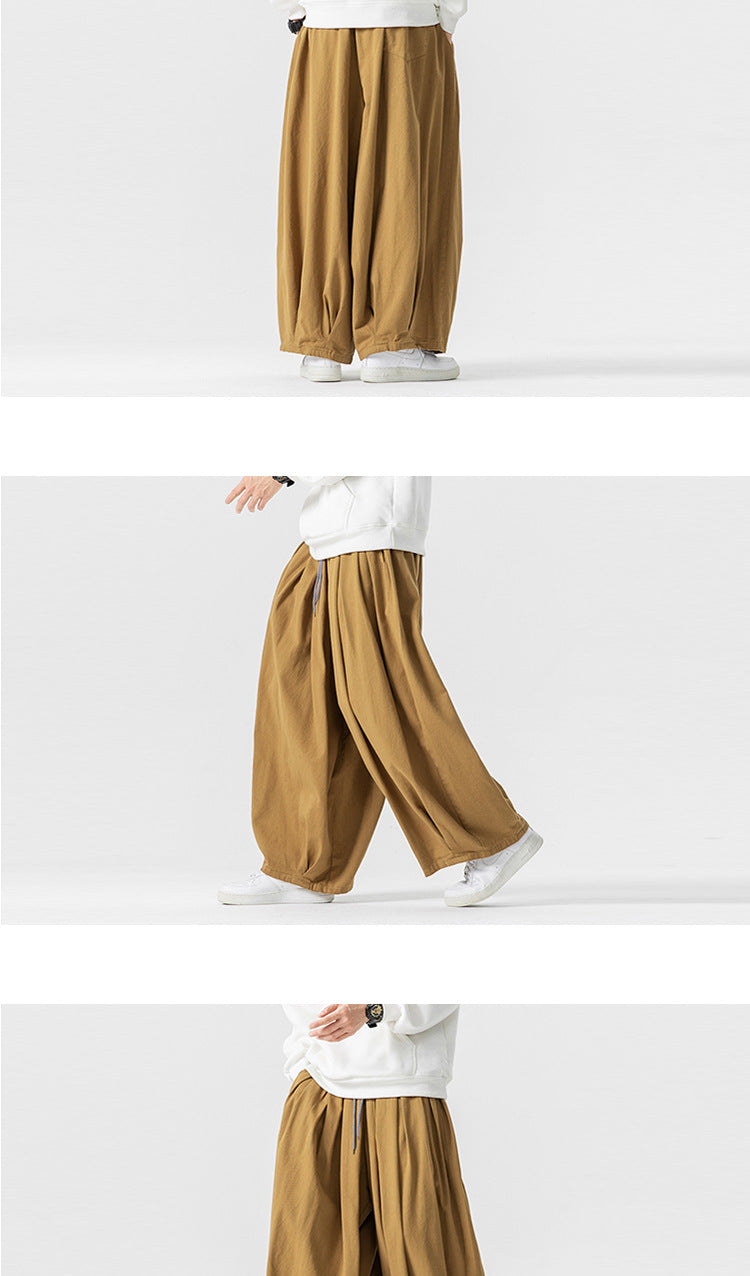 Wide-Leg Lantern Pants – Unisex Relaxed Fit
