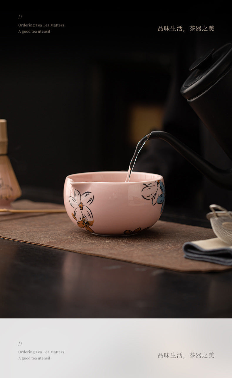 Sakura Blossom Ceramic Matcha Tea Ceremony Set