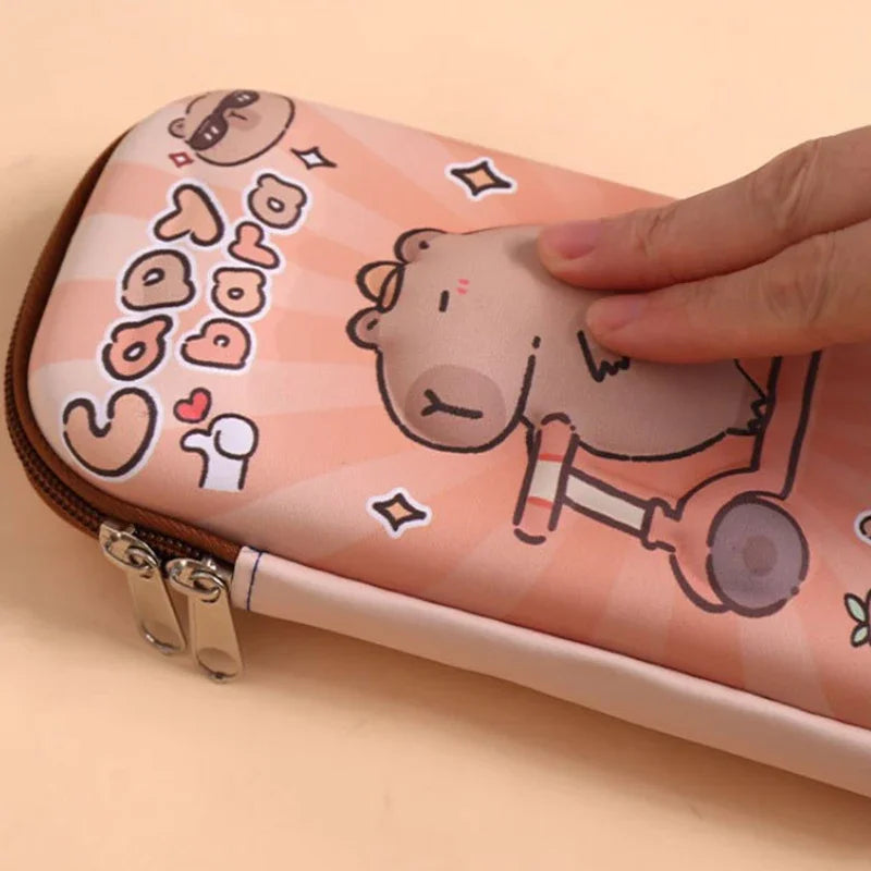 Kawaii Capybara 3D Hard Shell Pencil Case