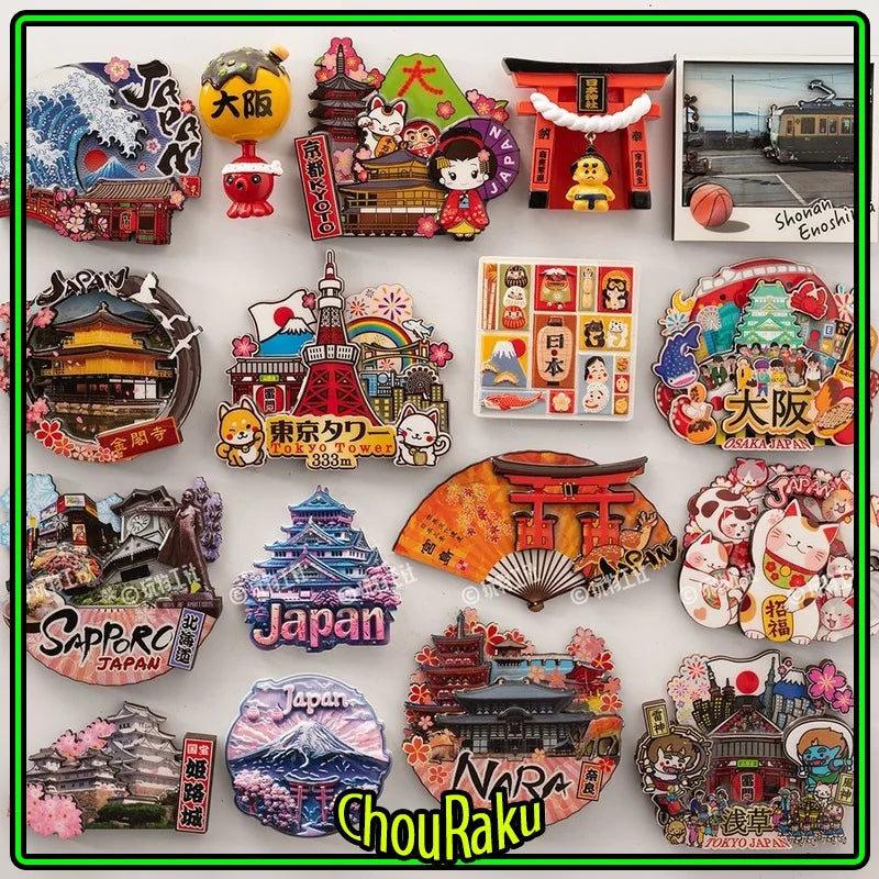 Japan Landmark Souvenir Refrigerator Magnets