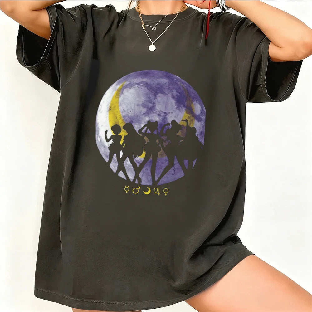 Sailor Moon Vintage Washed Graphic T-Shirt Variety