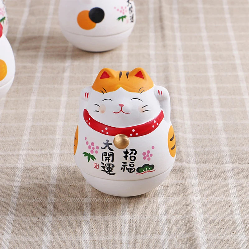 Ceramic Lucky Cat Ornament - Maneki Neko