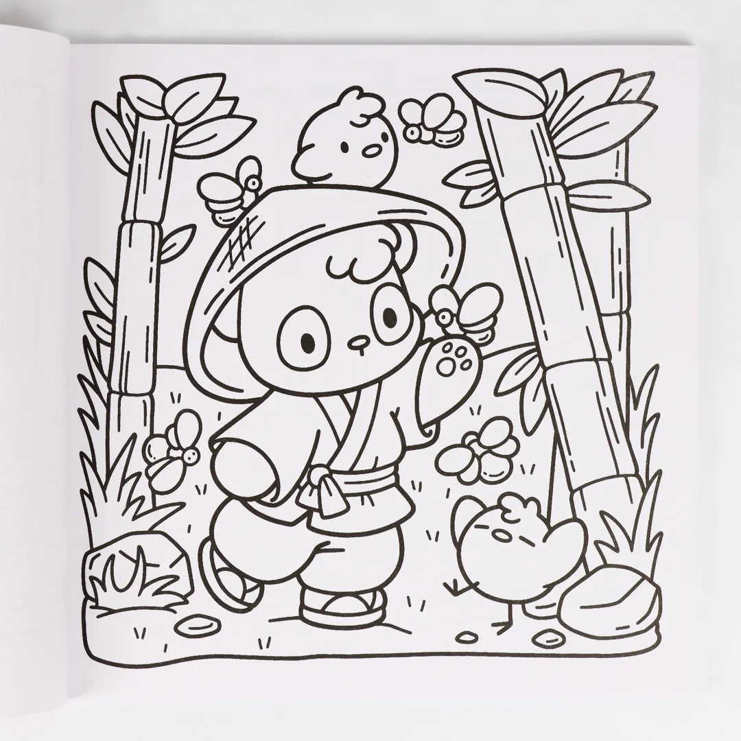 Cozy Japan Cute Coloring Book
