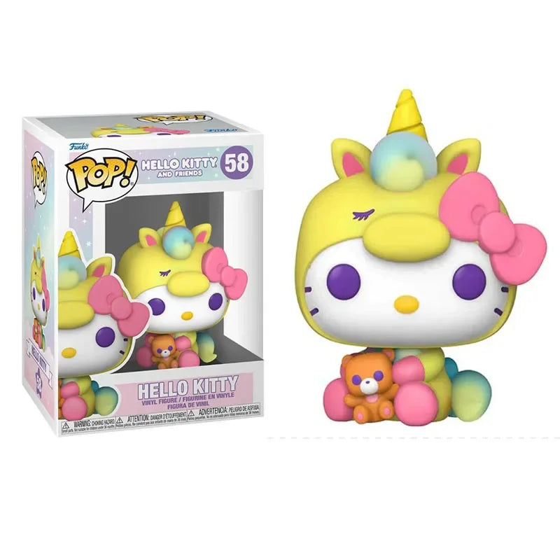 Funko POP Hello Kitty and Friends Cinnamoroll 59# Pochacco 60# Kuromi 62# My Melody 56# Kuromi 55# Hello Kitty 58#model Toy Gift