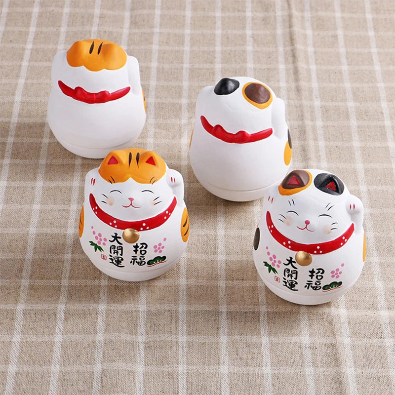 Ceramic Lucky Cat Ornament - Maneki Neko