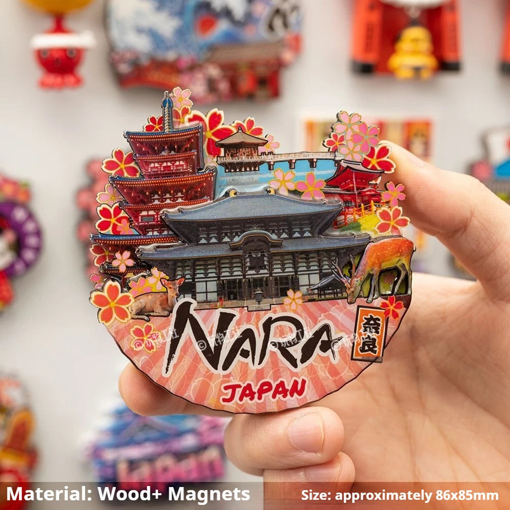 Japan Landmark Souvenir Refrigerator Magnets