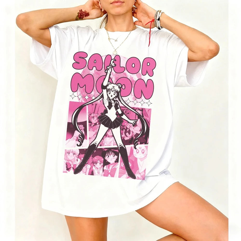 Sailor Moon Vintage Washed Graphic T-Shirt Variety
