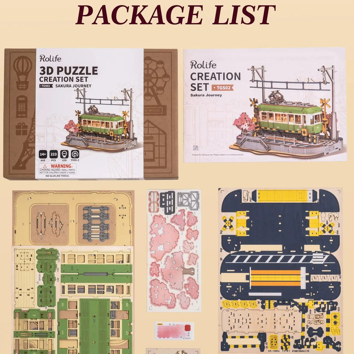 Sakura Journey Tram Model Kit