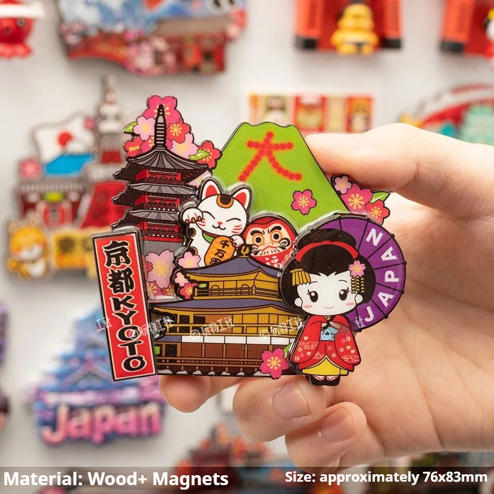 Japan Landmark Souvenir Refrigerator Magnets