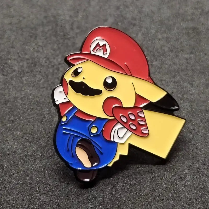 Pikachu x Mario Enamel Pin