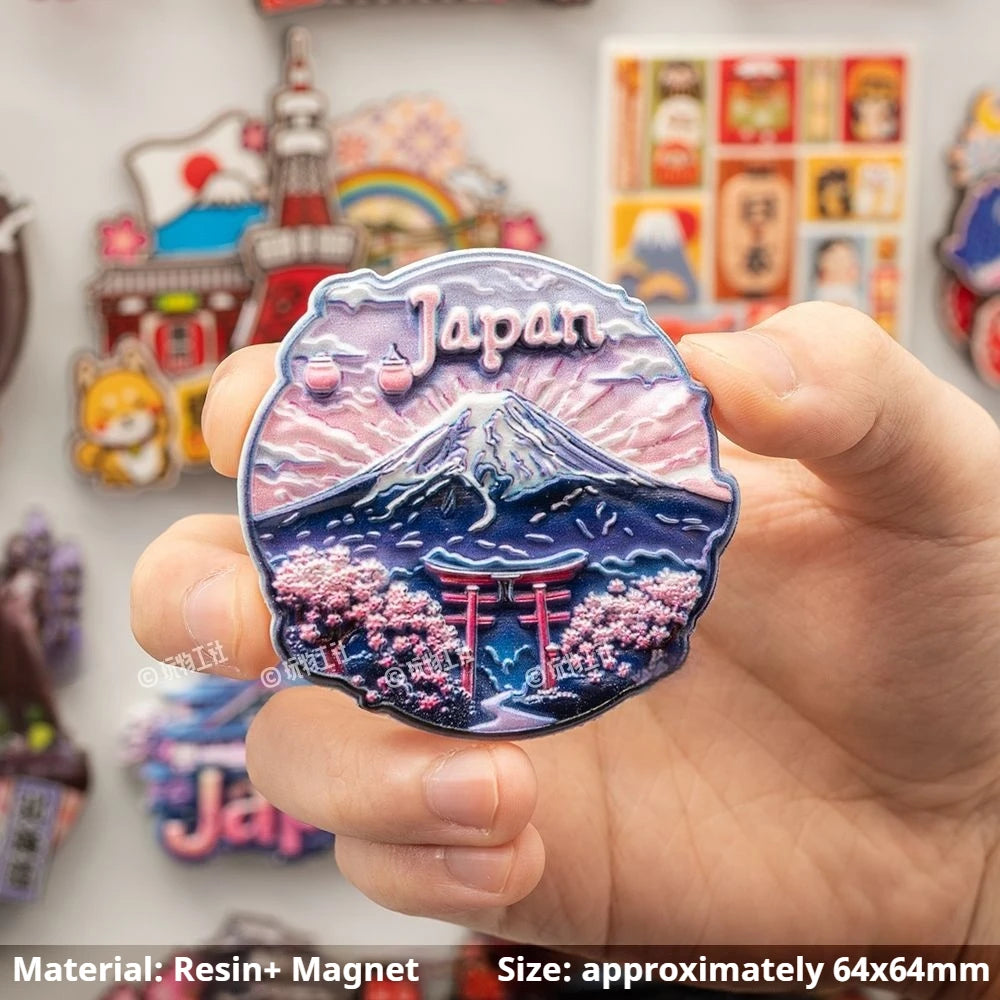 Japan Landmark Souvenir Refrigerator Magnets