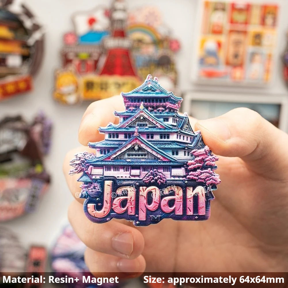 Japan Landmark Souvenir Refrigerator Magnets