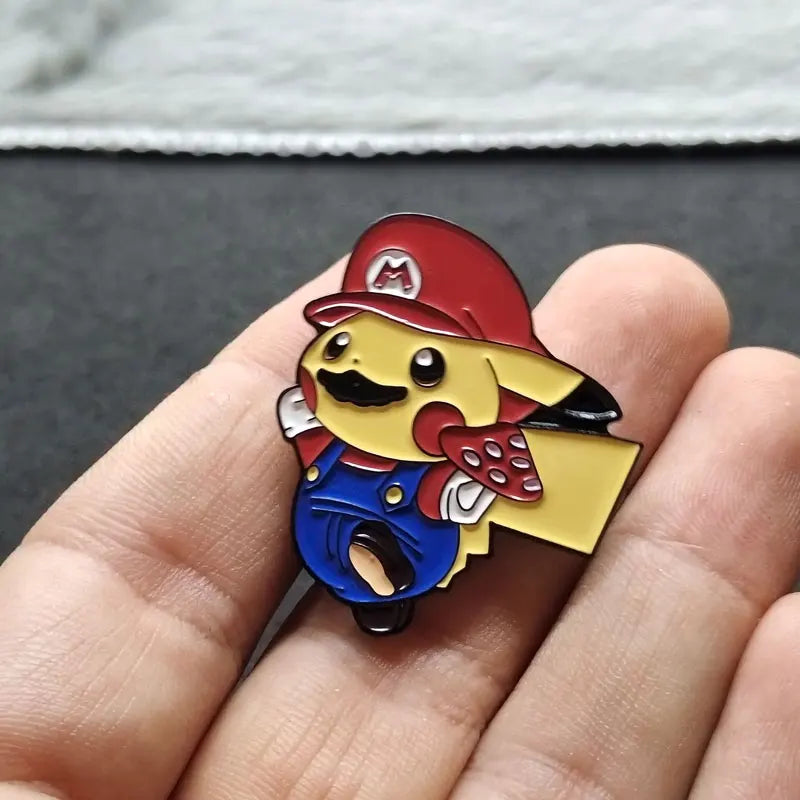 Pikachu x Mario Enamel Pin