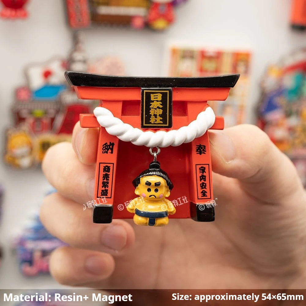 Japan Landmark Souvenir Refrigerator Magnets