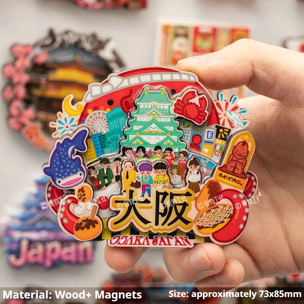 Japan Landmark Souvenir Refrigerator Magnets