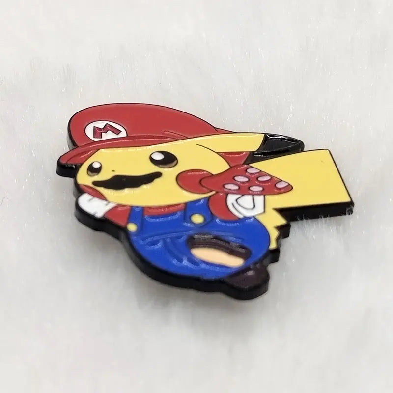 Pikachu x Mario Enamel Pin