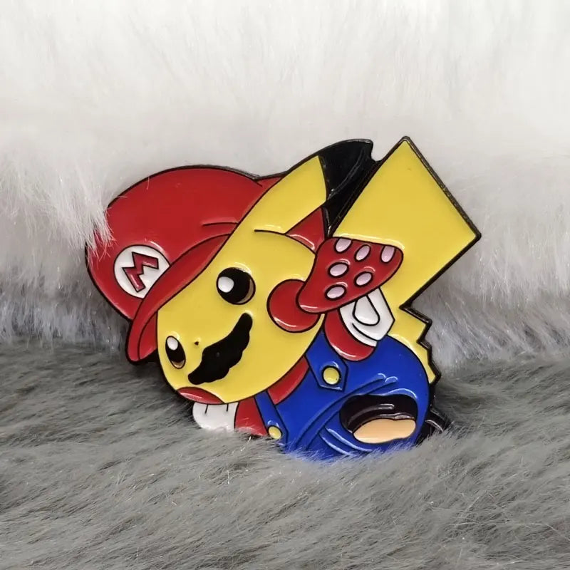 Pikachu x Mario Enamel Pin