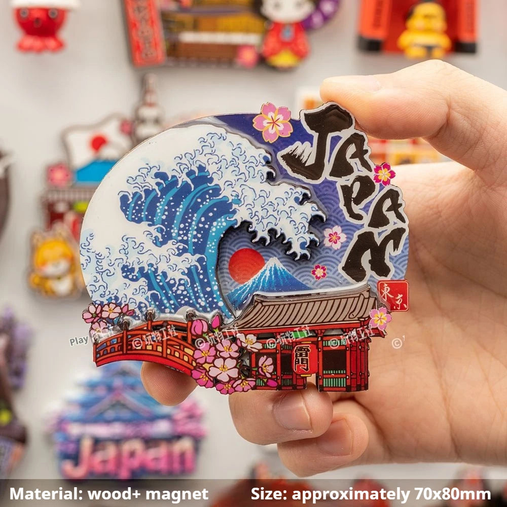 Japan Landmark Souvenir Refrigerator Magnets