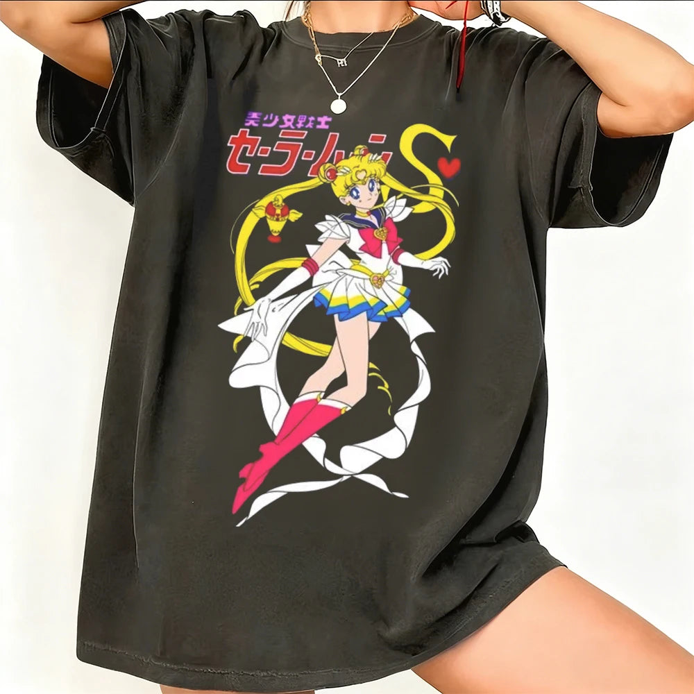 Sailor Moon Vintage Washed Graphic T-Shirt Variety