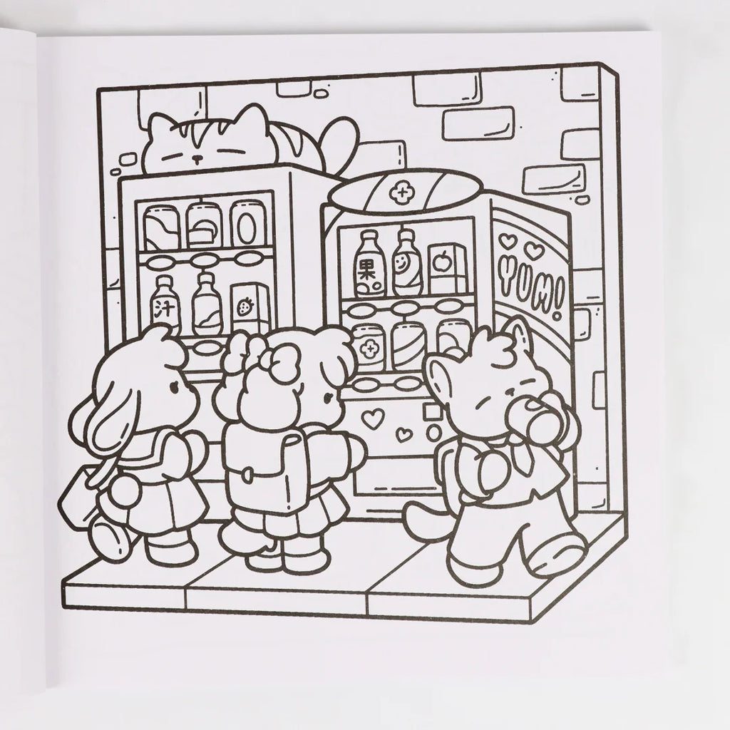 Cozy Japan Cute Coloring Book