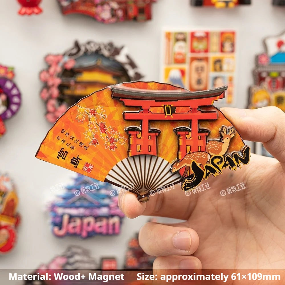 Japan Landmark Souvenir Refrigerator Magnets