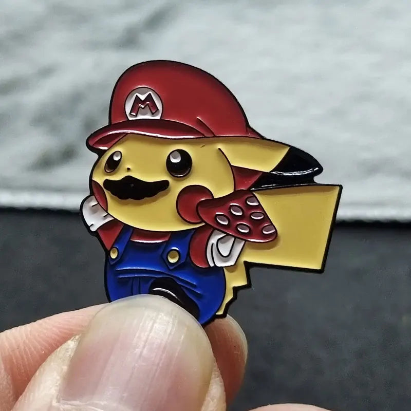 Pikachu x Mario Enamel Pin