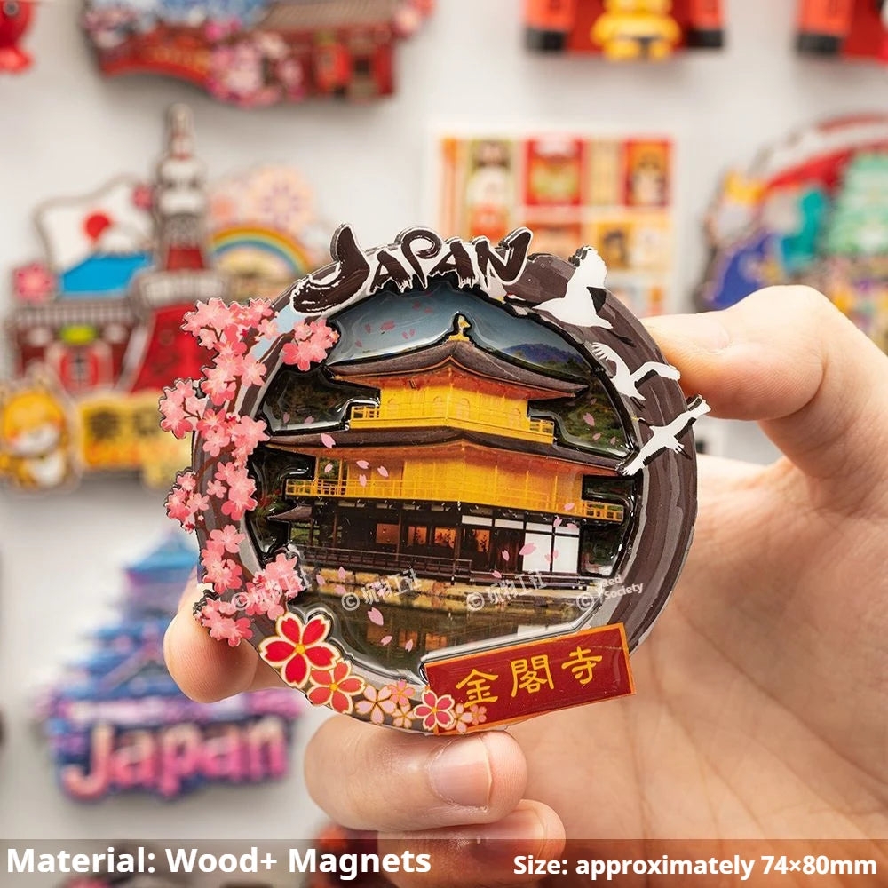 Japan Landmark Souvenir Refrigerator Magnets
