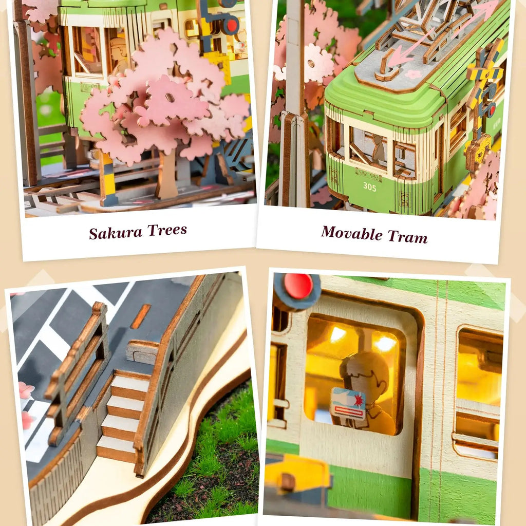 Sakura Journey Tram Model Kit