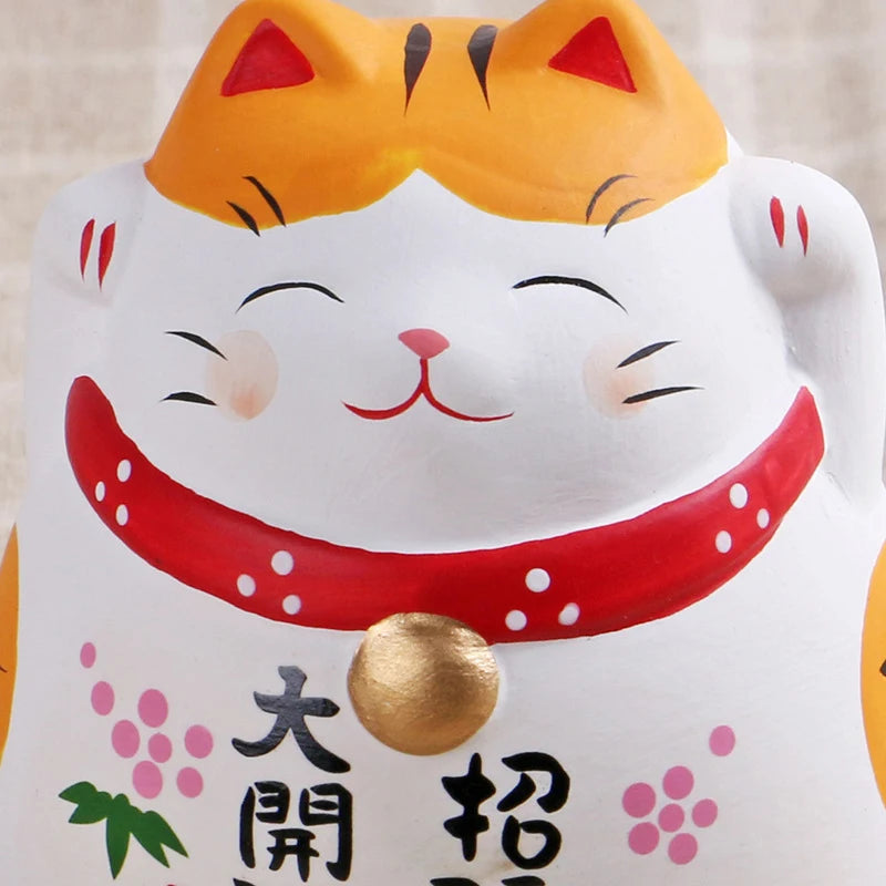 Ceramic Lucky Cat Ornament - Maneki Neko